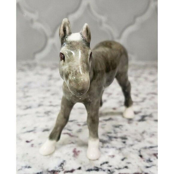 Dorothy Kindell Horse Small Grey Foal Figurine CA Pottery RARE HTF - Picture 2 of 7